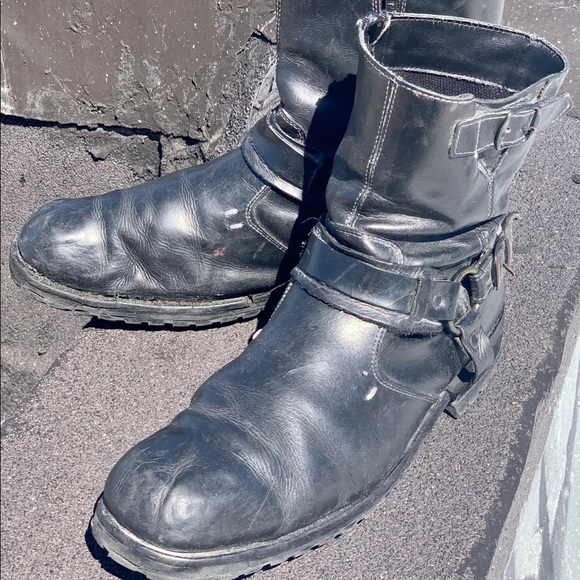 Biker Boots MadMax Metal Punks Steve Madden BLK - Picture 1 of 7